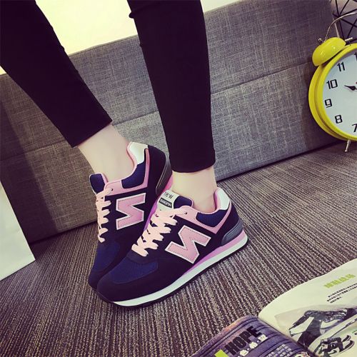 Chaussures de printemps femme en engrener ronde avec lacets, Modèles mélangées - semelle caoutchouc Ref 995395