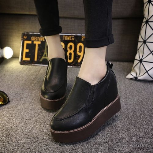 Chaussures de printemps femme en PU ronde - semelle caoutchouc Ref 995407