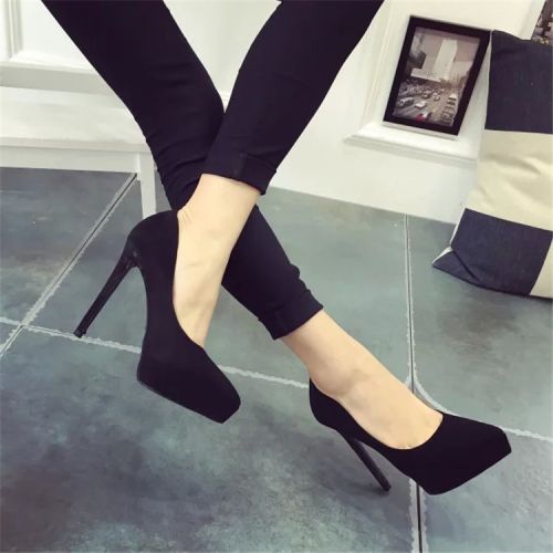 Chaussures de printemps femme en pointu ouverture profonde, étanche - semelle caoutchouc Ref 995484