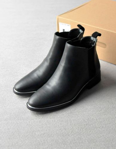 Chaussures de printemps femme en Première couche cuir pointu - Europe semelle caoutchouc Ref 995486