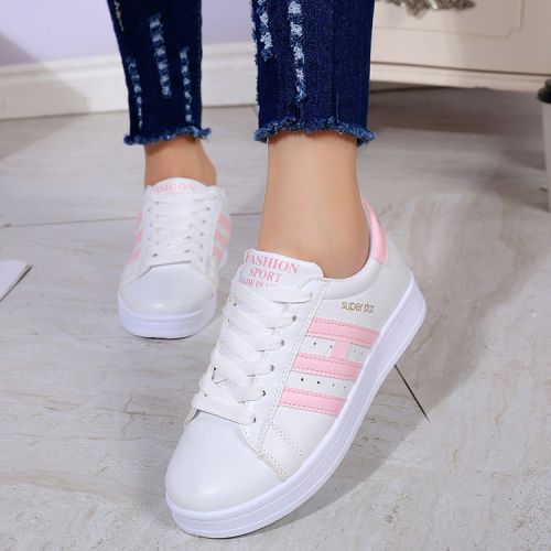 Chaussures de printemps femme en PU ronde ouverture profonde, avec lacets, Modèles mélangées, étanche - semelle caoutch