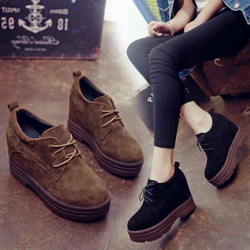 Chaussures de printemps femme en ronde - Retro semelle polyuréthane Ref 995535