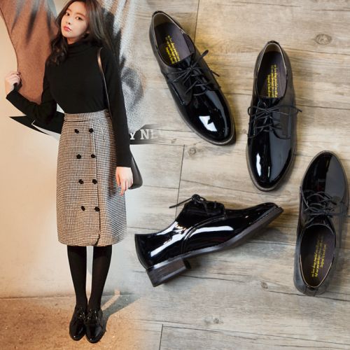 Chaussures de printemps femme en fibre Superfine pointu avec lacets, - semelle TPR Ref 995563