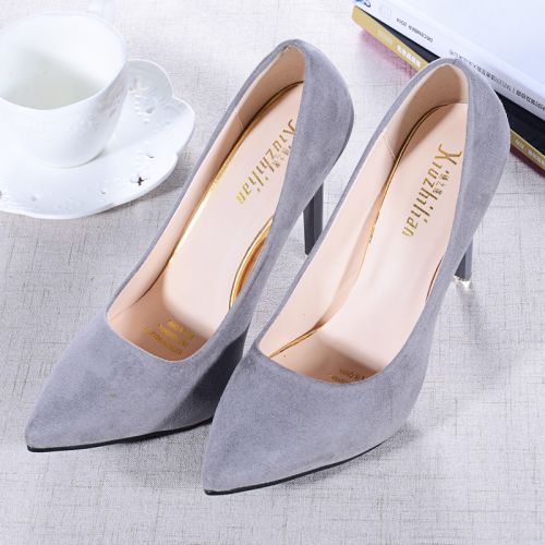Chaussures de printemps femme en pointu ouverture profonde- loisir - semelle caoutchouc Ref 995578