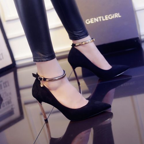 Chaussures de printemps femme en pointu ouverture profonde- sexy - semelle caoutchouc Ref 995582