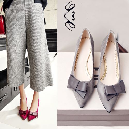 Chaussures de printemps femme en Sheep , pointu ouverture profonde, arc - semelle TPR Ref 995