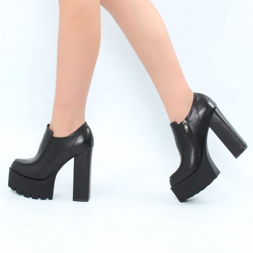 Chaussures de printemps femme en PU ronde chaîne, étanche, Style romain - Europe semelle caoutchouc Ref 995614