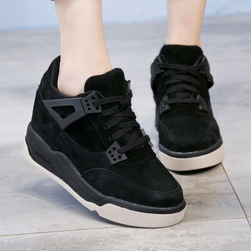 Chaussures de printemps femme en Ercengzhupi ronde avec lacets, Génoise - semelle caoutchouc Ref 995620
