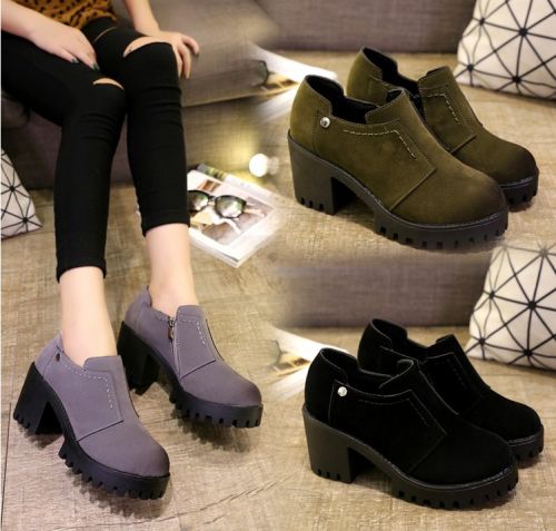 Chaussures de printemps femme en Une variété matériaux épissure ronde Wedges, décoration métallique - semelle cao
