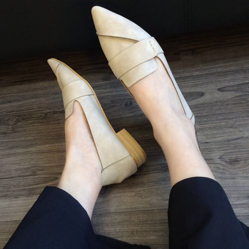 Chaussures de printemps femme en PU pointu Style romain - Europe Ref 995655