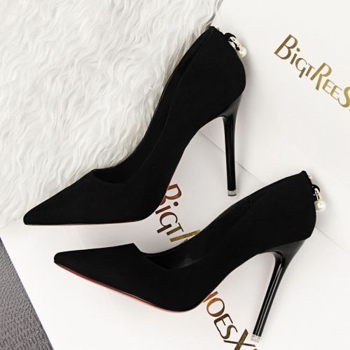 Chaussures de printemps femme en BIGTREE pointu ouverture profonde- semelle caoutchouc - Ref 995662