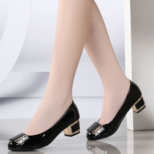 Chaussures de printemps femme en fibre Superfine ronde Fleurs, arc, avec perles, - loisir semelle caoutchouc Ref