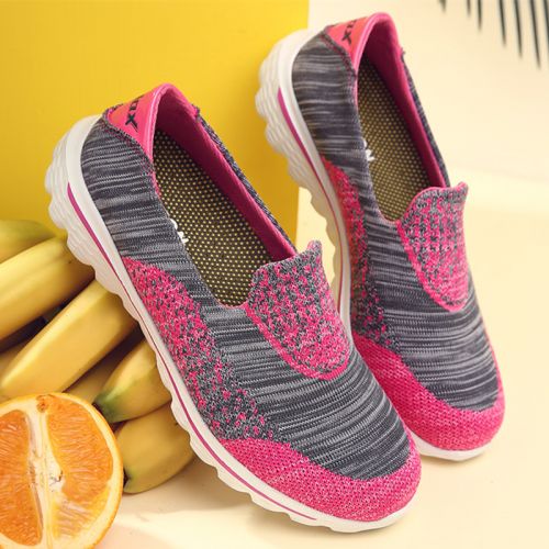 Chaussures de printemps femme en engrener ronde ouverture profonde- loisir - semelle caoutchouc Ref 995688