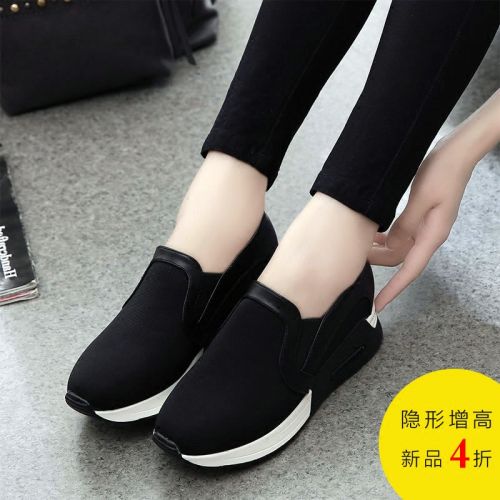 Chaussures de printemps femme en tissu ronde Modèles mélangées, Génoise, étanche - semelle polyuréthane Ref 995690