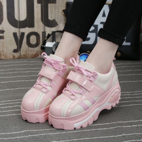 Chaussures de printemps femme en PU SETPANOL ronde avec lacets, Modèles mélangées, Wedges, Génoise, étanche - s