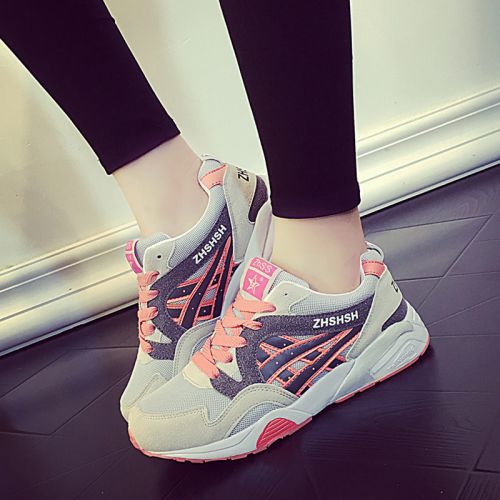 Chaussures de printemps femme en engrener ronde avec lacets, Modèles mélangées - semelle EVA Ref 995716
