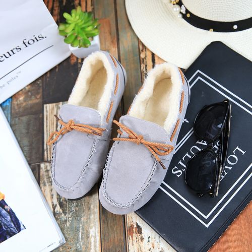 Chaussures de printemps femme en Xi Shi Cashmere BVTTCC ronde ouverture profonde, ruban, arc - loisir semelle TPR 