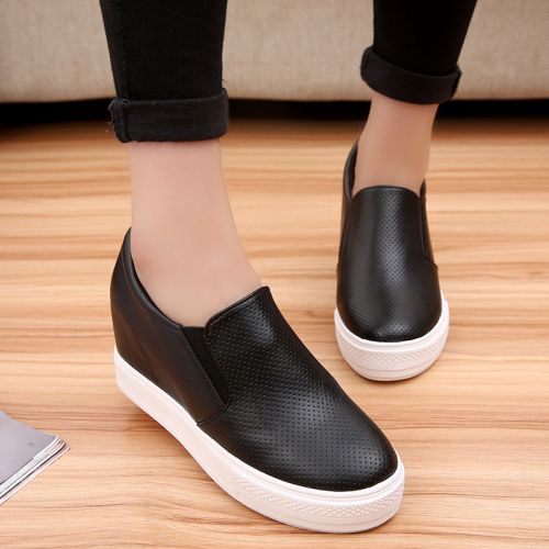 Chaussures de printemps femme en fibre Superfine ronde ouverture profonde- semelle caoutchouc - Ref 995790
