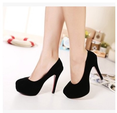 Chaussures de printemps femme en vache, Nubuck, ronde ouverture profonde, étanche - doux semelle caoutchouc R