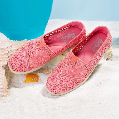 Chaussures de printemps femme en engrener SELFTREND tête carrée Fleurs - semelle caoutchouc Ref 995867