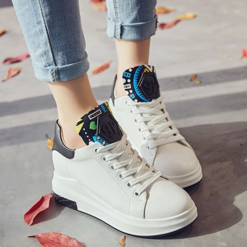 Chaussures de printemps femme en PU ronde avec lacets - semelle polyuréthane Ref 995876