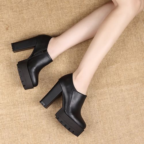 Chaussures de printemps femme en fibre Superfine ronde étanche - Europe semelle caoutchouc Ref 995883