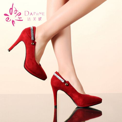 Chaussures de printemps femme en DAPHNE pointu ouverture profonde- loisir - semelle caoutchouc Ref 995897
