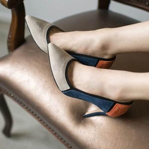 Chaussures de printemps femme en MALILAN pointu ouverture profonde, Modèles mélangées - doux semelle caoutchouc 