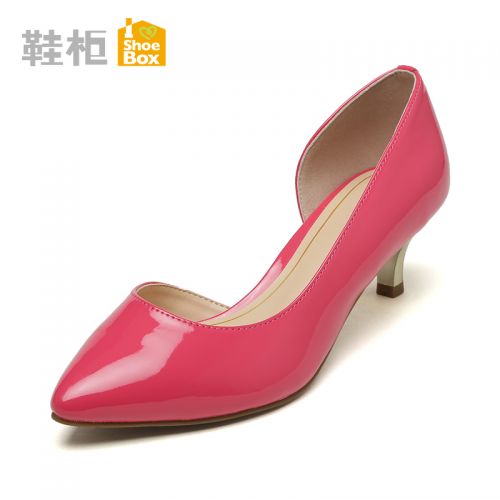 Chaussures de printemps femme en PU PINKII pointu ouverture profonde, - élégant semelle caoutchouc Ref 995945