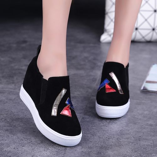 Chaussures de printemps femme en vache, Nubuck, ronde Modèles mélangées, Génoise, étanche - semelle caoutchouc Ref 