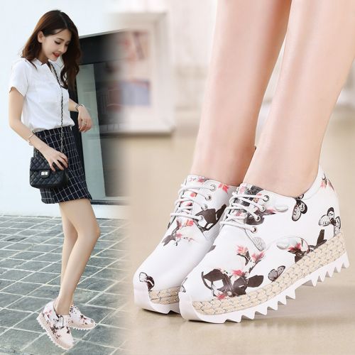 Chaussures de printemps femme en fibre Superfine ronde Fleurs, Wedges, étanche - Europe semelle mousse caoutchouc Ref 996