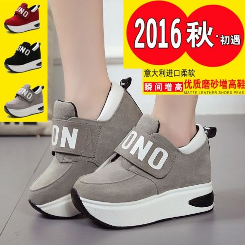 Chaussures de printemps femme en vache, Nubuck, ronde Wedges, Génoise, étanche - loisir semelle polyuréthane Ref 