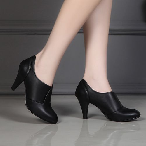 Chaussures de printemps femme en fibre Superfine ZHUOBAIL pointu - simple semelle caoutchouc Ref 996099