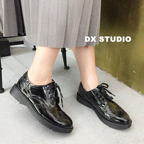 Chaussures de printemps femme en fibre Superfine CHOCKYA ronde avec lacets - Angleterre semelle caoutchouc Ref 996259