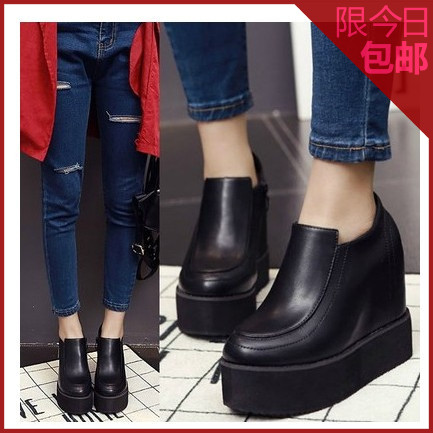 Chaussures de printemps femme en Ercengzhupi ronde ouverture profonde, Génoise, étanche - Ref 996293