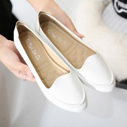 Chaussures de printemps femme en fibre Superfine pointu ouverture profonde- doux - semelle caoutchouc Ref 996305