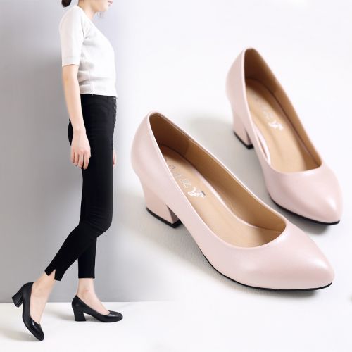 Chaussures de printemps femme en fibre Superfine SOUERSHI pointu - semelle caoutchouc Ref 996311