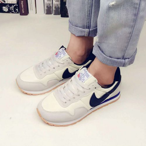 Chaussures de printemps femme en engrener APGERZ ronde avec lacets, Modèles mélangées - collège semelle EVA Ref 996316