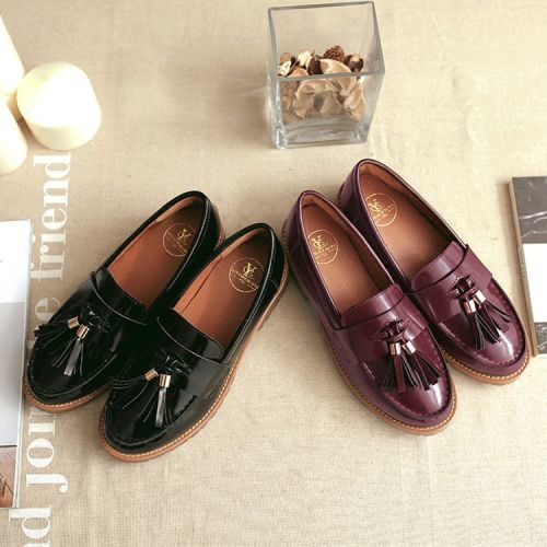 Chaussures de printemps femme en fibre Superfine ronde houppe - Angleterre semelle TPR Ref 996369