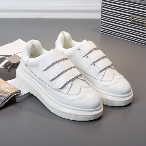 Chaussures de printemps femme dont première couche peau porc ronde ouverture profonde- semelle caoutchouc - Ref 9964