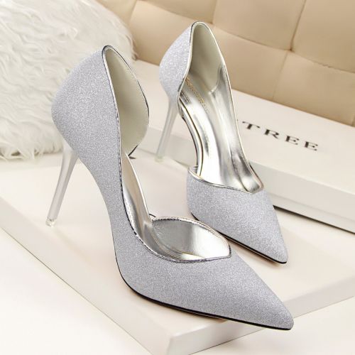 Chaussures de printemps femme en PU BIGTREE pointu ouverture profonde, creux - semelle caoutchouc Ref 996504