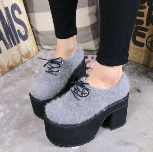 Chaussures de printemps femme en Une variété matériaux épissure ronde - Ref 996539