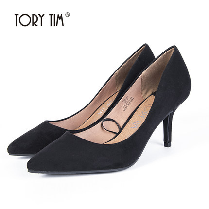 Chaussures de printemps femme en TORY TIM pointu ouverture profonde- Europe - semelle TPR Ref 996542