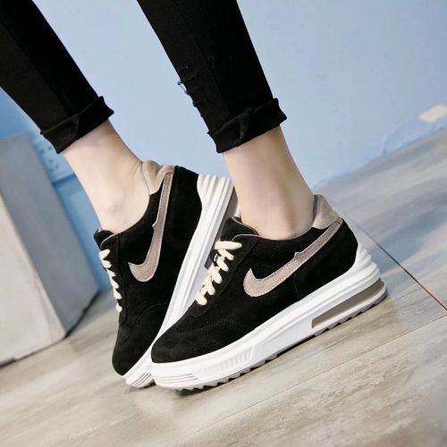 Chaussures de printemps femme dont première couche peau porc ronde Modèles mélangées, Wedges, étanche - doux semelle po