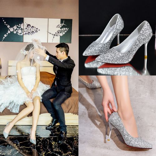 Chaussures de printemps femme en fibre Superfine pointu ouverture profonde- doux - semelle caoutchouc Ref 996614