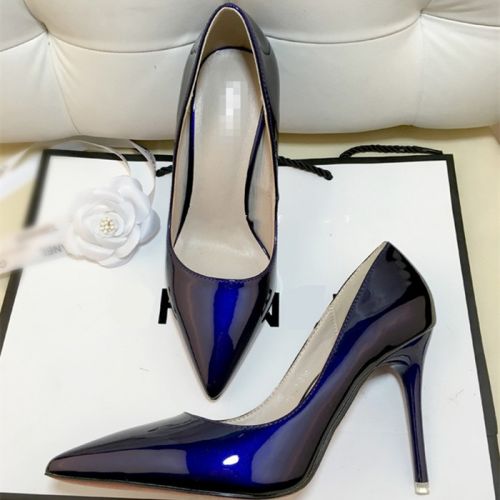Chaussures de printemps femme en Manteau peinture pointu ouverture profonde- Europe - semelle caoutchouc Ref 996637