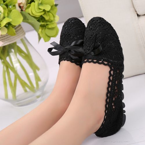 Chaussures de printemps femme en engrener ronde ouverture profonde, creux, arc, - confortable semelle TPR tendon