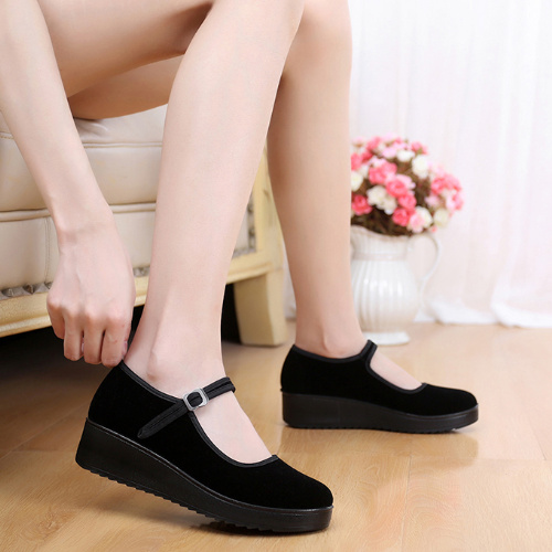 Chaussures de printemps femme en ronde ouverture profonde, moraillon, Génoise - loisir semelle polyuréthane Ref 