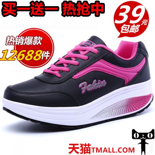 Chaussures de printemps femme en fibre Superfine ronde ouverture profonde, avec lacets, T-strap, Wedges, Gé
