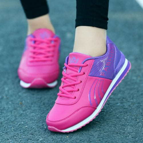 Chaussures de printemps femme en fibre Superfine ronde ouverture profonde, avec lacets, étanche, bracelet anneau pie